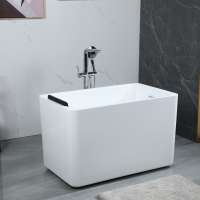 Mini size with seat floor standing acrylic portable small bathtub