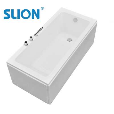 Acrylic P sharp corner shower bath with glass easy for soaking