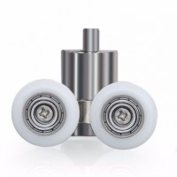 Durable door parts solid metal zinc alloy stainless steel shower room pulley