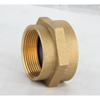 Hexagon cast brass hose connector