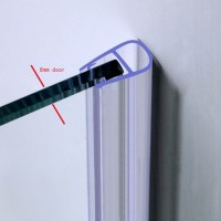 AC005 Bathroom glass sliding shower door seal magnetic