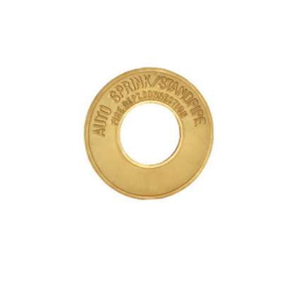 High quality 2 1/2'' or 4'' Brass round plate or red round plate use for siamese connections with clapper