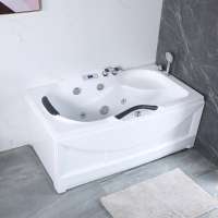 Single person square design acrylic bathroom used bathtub