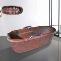 Freestanding Single People Use Acrylic Bath Tub